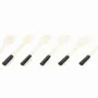 Kitchen utensils - Set of 6 white bone teaspoons black handle in horn - L INDOCHINEUR X RIVÊT