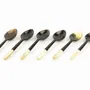 Kitchen utensils - Set of 6 mother-of-pearl and horn teaspoons - L INDOCHINEUR X RIVÊT