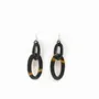 Bijoux - Boucle d'oreille double oval en sabot - L INDOCHINEUR X RIVÊT