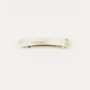 Barrettes - Small rectangular barrette in blond horn 90x15x4mm - L INDOCHINEUR X RIVÊT
