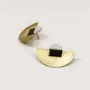 Jewelry - Stone & Brass Crescent earrings - L INDOCHINEUR X RIVÊT