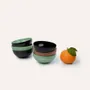 Bowls - Coconut bowl tobacco and black lacquer - L INDOCHINEUR X RIVÊT