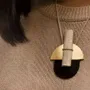 Jewelry - Stone & brass Envol pendant - L INDOCHINEUR X RIVÊT