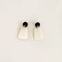 Jewelry - Beaters earrings in blond and black horn - L INDOCHINEUR X RIVÊT