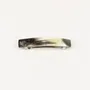 Barrettes - Small rectangular barrette in black african horn - L INDOCHINEUR X RIVÊT