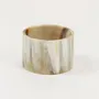 Bracelets - Broad blond horn bracelet in Size L - L INDOCHINEUR X RIVÊT