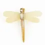Brooches - Dragonfly brooch in black and white horn - L INDOCHINEUR X RIVÊT