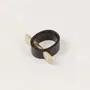 Jewelry - Tunnel ring in black horn in Size L - L INDOCHINEUR X RIVÊT