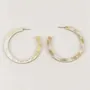 Jewelry - Earrings large round rings in white african horn - L INDOCHINEUR X RIVÊT