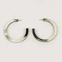 Jewelry - Earrings large round rings in black african horn - L INDOCHINEUR X RIVÊT