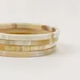 Bracelets - 4 bracelets fins en corne noire africaine taille S - L INDOCHINEUR X RIVÊT