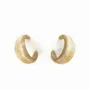 Jewelry - Thick hoop earrings in white horn - L INDOCHINEUR X RIVÊT