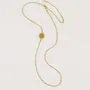 Jewelry - Earth chain in brass and ochre lacquer - L INDOCHINEUR X RIVÊT