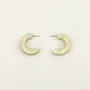 Jewelry - Thick hoop earrings in white horn - L INDOCHINEUR X RIVÊT