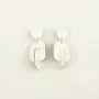 Jewelry - Mi-bois clip-on earrings in blond horn - L INDOCHINEUR X RIVÊT