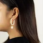 Bijoux - Boucles d'oreilles créoles à perles en corne - L INDOCHINEUR X RIVÊT