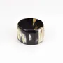 Bracelets - Bracelet elastique en corne noire marbrée - L INDOCHINEUR X RIVÊT