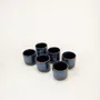 Accessoires thé et café - Set de 6 tasses hoa bien bleu, 150ml - L INDOCHINEUR X RIVÊT