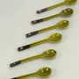 Tea and coffee accessories - Set of 6 green Hoa Bien spoons in ceramic - L INDOCHINEUR X RIVÊT