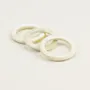 Jewelry - Set of 3 ivory clog rings in Size M - L INDOCHINEUR X RIVÊT