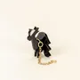 Jewelry - Rooster ear charm in black horn and mother-of-pearl - L INDOCHINEUR X RIVÊT