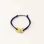 Bracelets - String bracelet Gingko leaf in brass gold plated - L INDOCHINEUR X RIVÊT