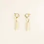 Jewelry - Gelule brass hoop earrings in blond horn - L INDOCHINEUR X RIVÊT