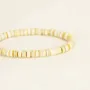 Bracelets - Pastilles elastic bracelet in blond horn - L INDOCHINEUR X RIVÊT