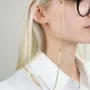 Glasses - Capsule glasses chain in brass and blond horn - L INDOCHINEUR X RIVÊT