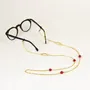 Glasses - Maraca glasses chain in brass and red lacquer - L INDOCHINEUR X RIVÊT