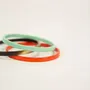 Bracelets - Set de 3 joncs fins, laque orange et verte taille M - L INDOCHINEUR X RIVÊT