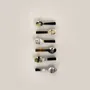 Kitchen utensils - Set of 6 Black and white horn caviar spoon - L INDOCHINEUR X RIVÊT