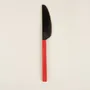 Kitchen utensils - Black and white horn and blue lacquer butter knife - L INDOCHINEUR X RIVÊT