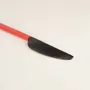 Kitchen utensils - Black and white horn and blue lacquer butter knife - L INDOCHINEUR X RIVÊT