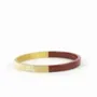 Bracelets - Thin coffee cream flat bangle bracelet size L - L INDOCHINEUR X RIVÊT