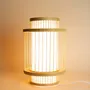 Candlesticks and candle holders - Bamboo and silk table lamp - L INDOCHINEUR X RIVÊT