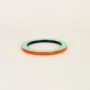 Bracelets - Bangle in horn with lacquer in orange and green, size S - L INDOCHINEUR X RIVÊT