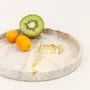 Trays - Large round tray Cassiopée in white marble - L INDOCHINEUR X RIVÊT