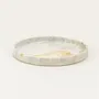 Trays - Large round tray Cassiopée in white marble - L INDOCHINEUR X RIVÊT