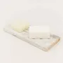 Porte-savons - Grand porte savon Sirius en marbre blanc - L INDOCHINEUR X RIVÊT