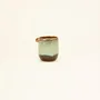 Kitchen utensils - Gravy pot, Hoa Bien jade light brown enamel - L INDOCHINEUR X RIVÊT