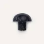 Mounting accessories - Quarter ball coat hook, black natural stone, E - L INDOCHINEUR X RIVÊT