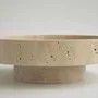 Platter and bowls - 'CYCLO' TRAVERTINE BOWL - KIWANO CONCEPT