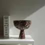 Platter and bowls - ROSSO LEVANTO MARBLE PEDESTAL BOWL XL - KIWANO CONCEPT