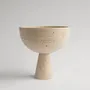 Platter and bowls - TRAVERTINE PEDESTAL BOWL XL - KIWANO CONCEPT