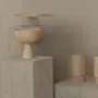 Platter and bowls - TRAVERTINE PEDESTAL BOWL XL - KIWANO CONCEPT