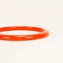 Bracelets - Bracelet quart de rond Tu Vi laque Rouge Feu taille L - L INDOCHINEUR X RIVÊT