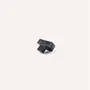 Mounting accessories - Half disc furniture knob, black natural stone, H - L INDOCHINEUR X RIVÊT