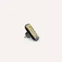 Mounting accessories - Oval diamond furniture knob, blond horn, J - L INDOCHINEUR X RIVÊT
