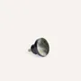 Mounting accessories - Small disc furniture knob, black natural stone, B - L INDOCHINEUR X RIVÊT